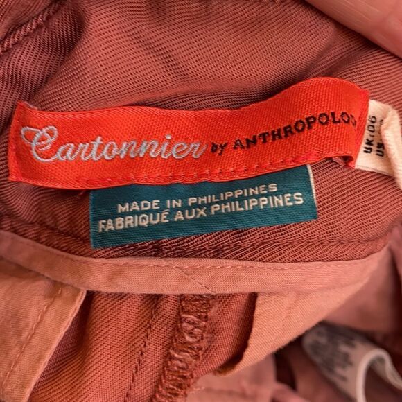 Cartonnier by Anthropologie Pink Tie Tapered Pants - Picture 2 of 5